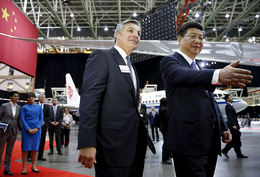 A Boeing irá vender 300 aeronaves à China