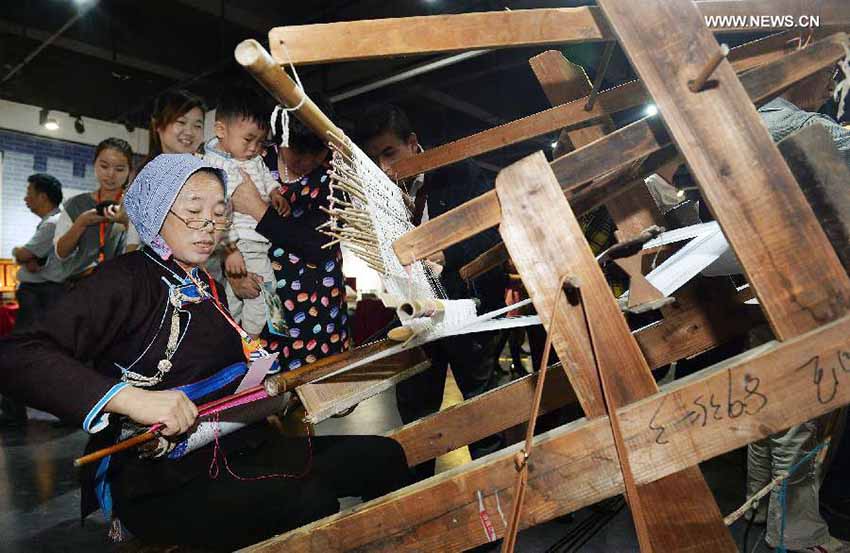 Exibi??o de patrim?nios culturais intangíveis é realizada no leste da China