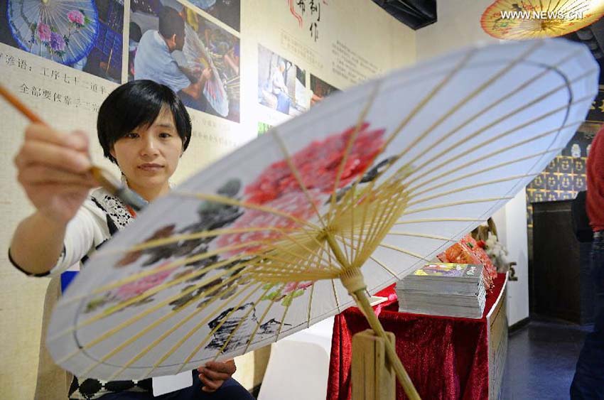 Exibi??o de patrim?nios culturais intangíveis é realizada no leste da China