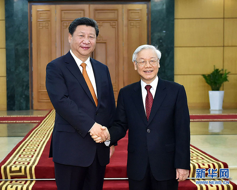 Xi Jinping se reúne com secretário-geral do Partido Comunista do Vietn?