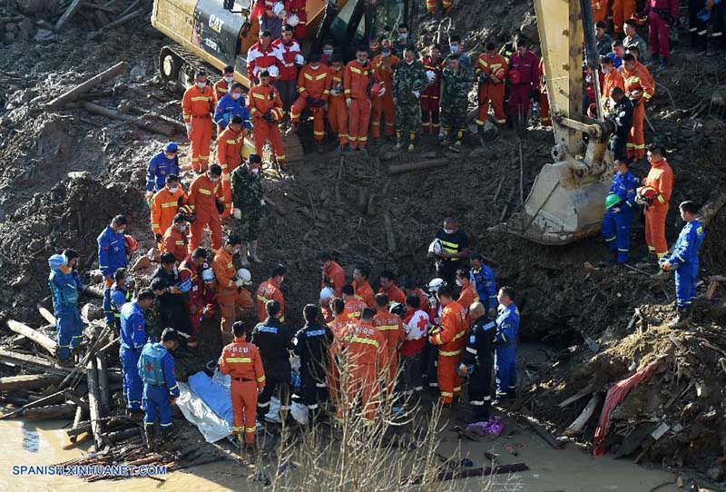 Aumenta para 21 o número de mortos em deslizamento de terra no leste da China