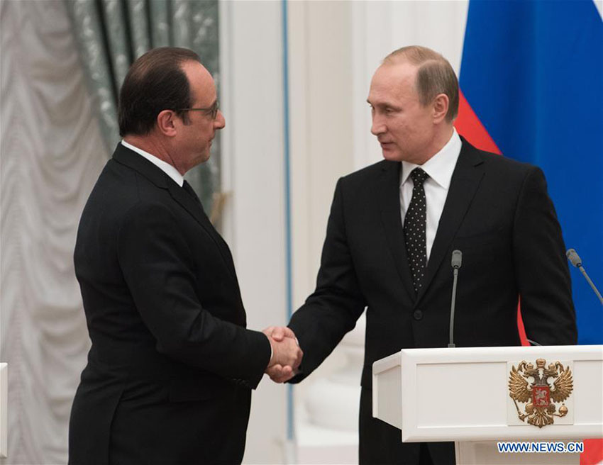 Rússia está pronta para se juntar à Fran?a na luta contra o terrorismo, disse Putin