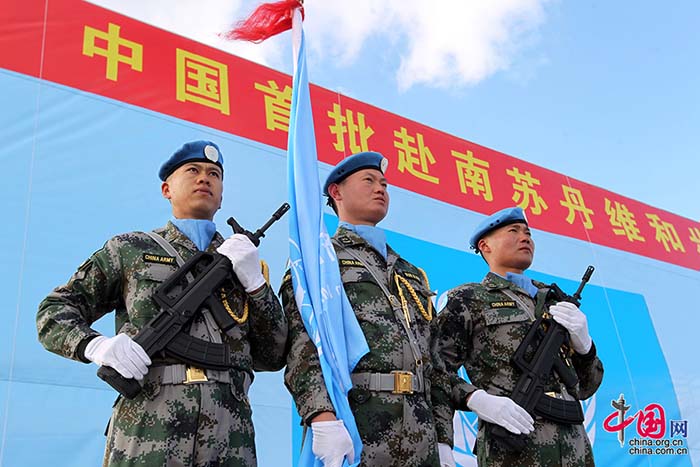 Fotos documentam dia-a-dia do primeiro batalh?o de infantaria chinês de manuten??o da paz no Sud?o do Sul