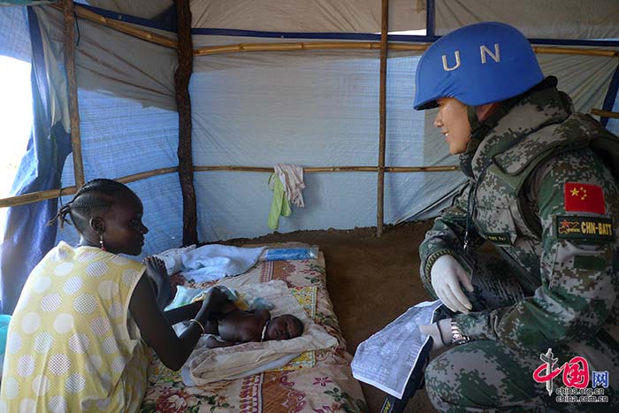 Fotos documentam dia-a-dia do primeiro batalh?o de infantaria chinês de manuten??o da paz no Sud?o do Sul
