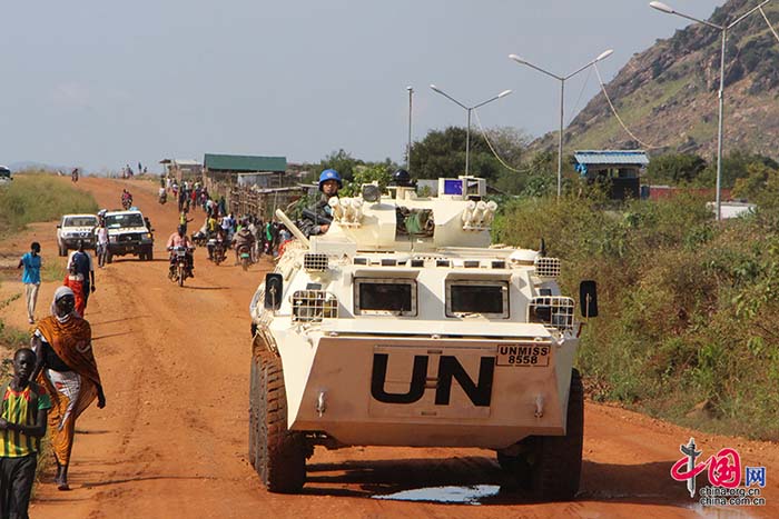 Fotos documentam dia-a-dia do primeiro batalh?o de infantaria chinês de manuten??o da paz no Sud?o do Sul