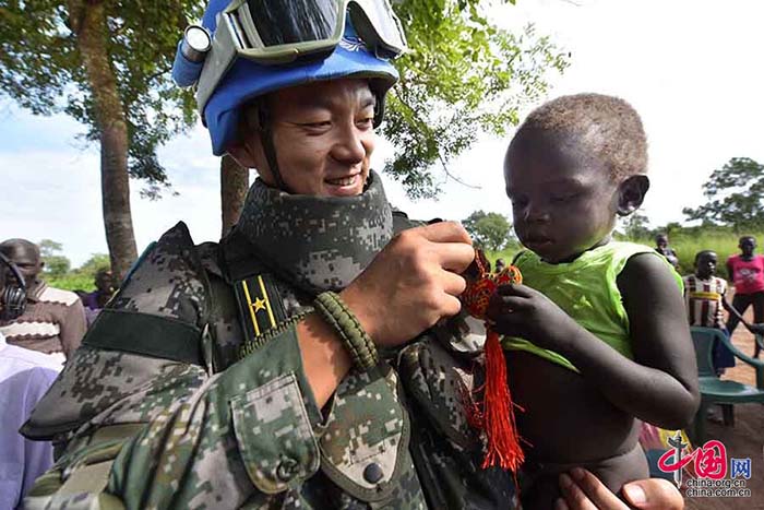 Fotos documentam dia-a-dia do primeiro batalh?o de infantaria chinês de manuten??o da paz no Sud?o do Sul