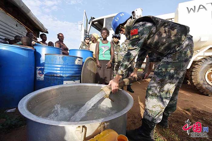 Fotos documentam dia-a-dia do primeiro batalh?o de infantaria chinês de manuten??o da paz no Sud?o do Sul
