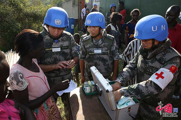 Fotos documentam dia-a-dia do primeiro batalh?o de infantaria chinês de manuten??o da paz no Sud?o do Sul