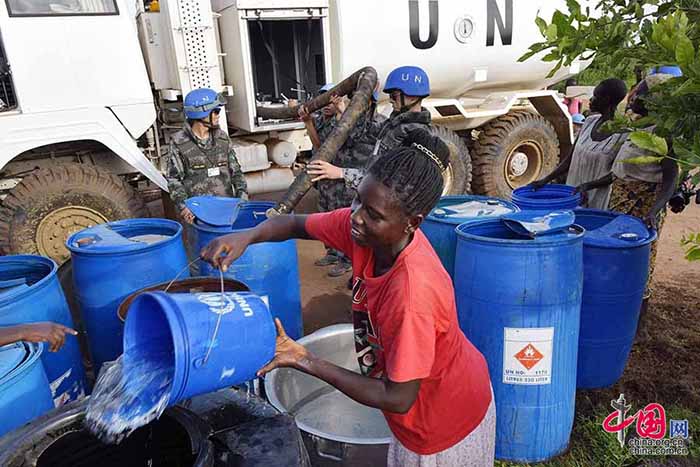 Fotos documentam dia-a-dia do primeiro batalh?o de infantaria chinês de manuten??o da paz no Sud?o do Sul