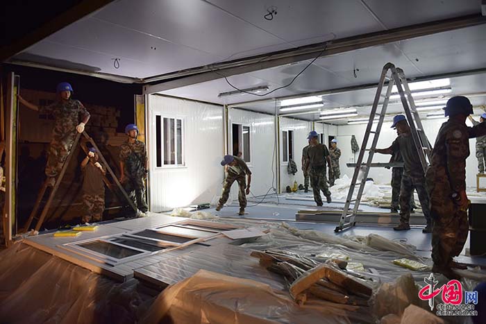 Fotos documentam dia-a-dia do primeiro batalh?o de infantaria chinês de manuten??o da paz no Sud?o do Sul