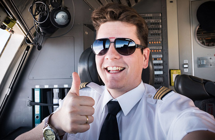 Imagens incríveis fotografadas da cabine do avi?o por um piloto alem?o
