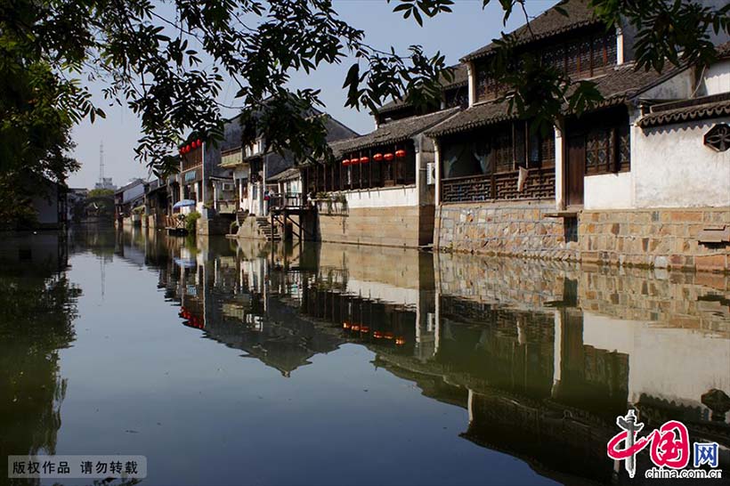 Aldeia antiga de Nanxun na Província de Zhejiang