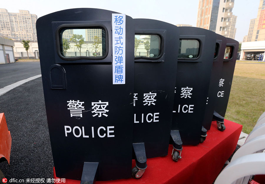 Hangzhou realiza cerim?nia de entrega de equipamentos de seguran?a para o G20