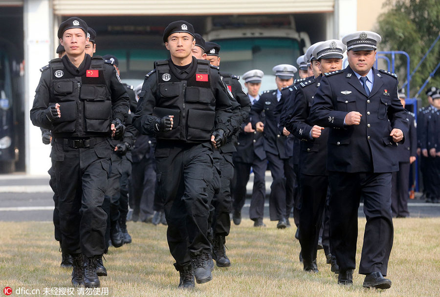 Hangzhou realiza cerim?nia de entrega de equipamentos de seguran?a para o G20