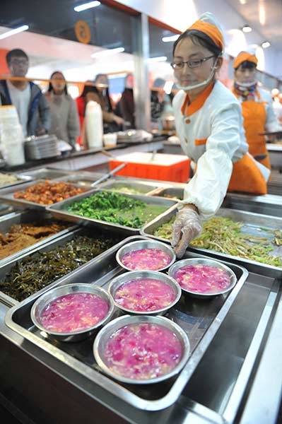 Cantinas universitárias da China com sele??o de pratos “gourmet”