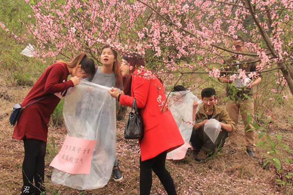 Alde?es vendem ar fresco aos residentes urbanos em Guangdong