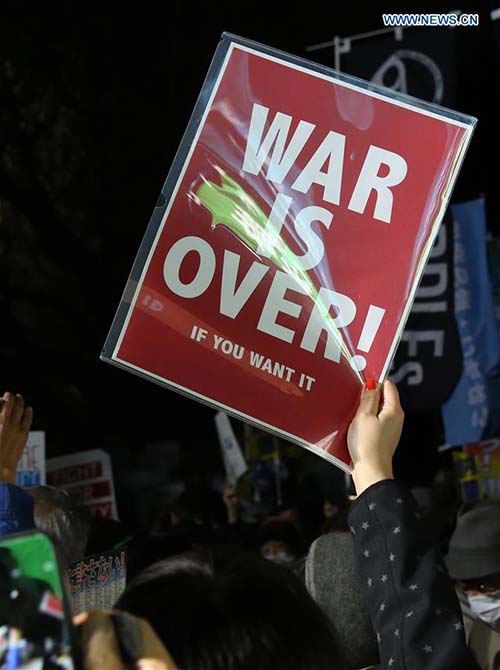 Jap?o: Manifestantes reúnem-se em torno do parlamento contra novas leis de seguran?a