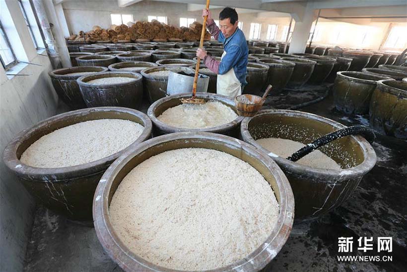 Vinho amarelo de Baipu apresenta o gosto de Nantong