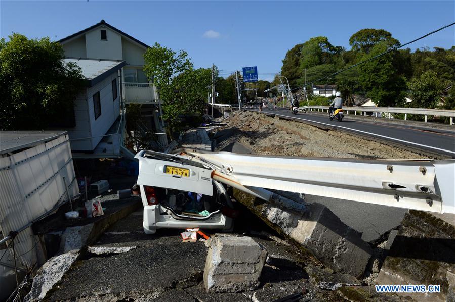 Terremotos no Jap?o causam 41 mortos e 11 desaparecidos
