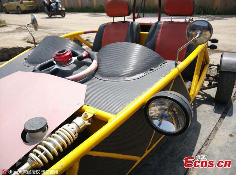 Veículo “artesanal” construído por mecanico chinês atinge os 145 km/h