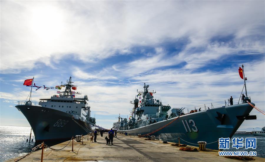 Navios chineses chegam à áfrica do Sul para visita de cortesia