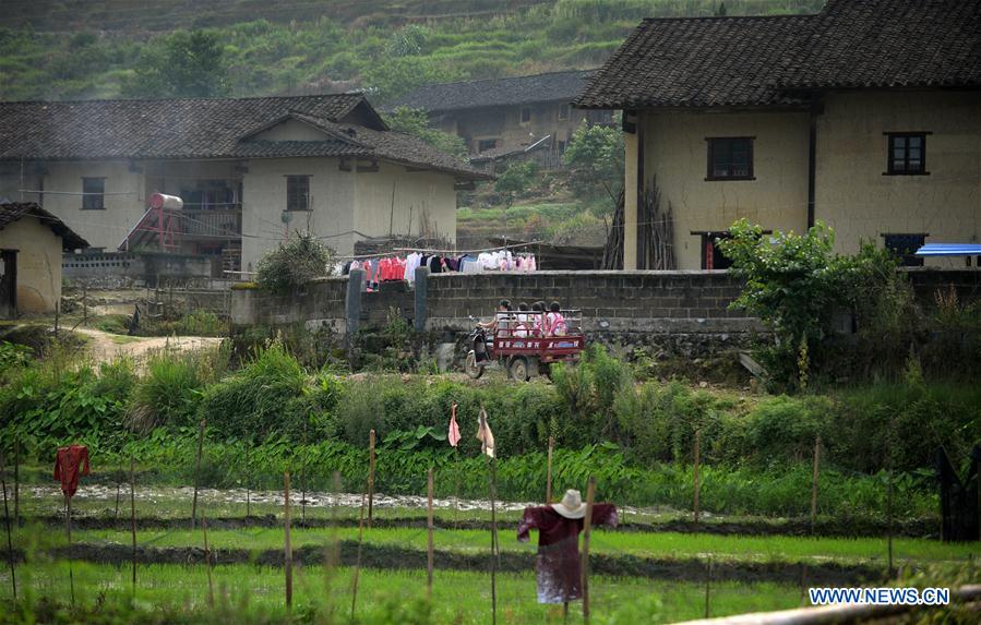 Meninas quádruplas celebram o Dia das Crian?as em Jiangxi