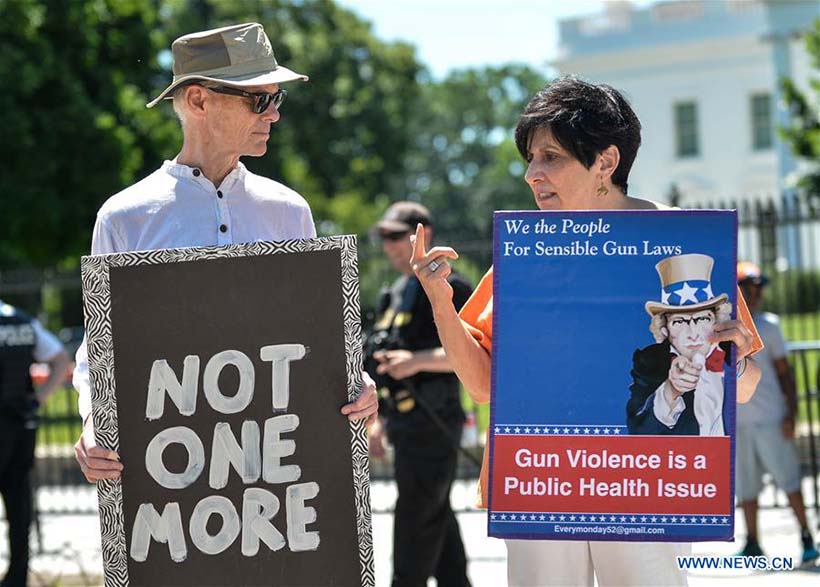 Americanos pedem por legisla??o de controle de armas em Washington
