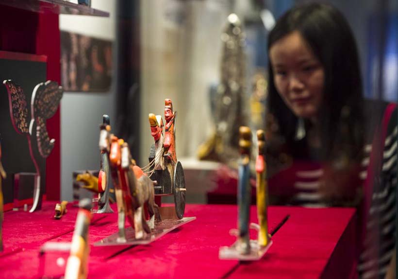 Pe?as culturais criativas expostas em museu de Hubei