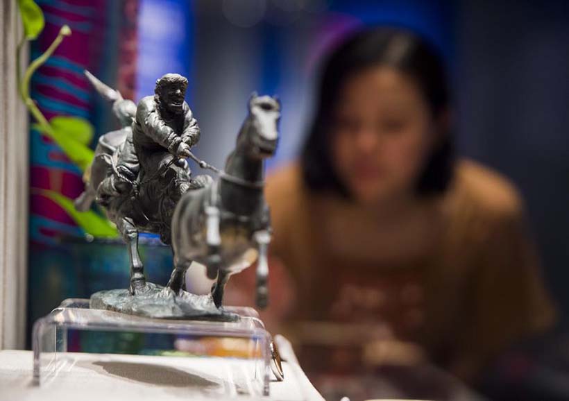 Pe?as culturais criativas expostas em museu de Hubei