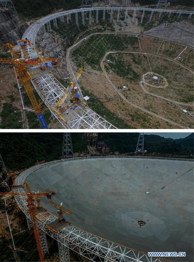 China conclui maior radiotelescópio do mundo