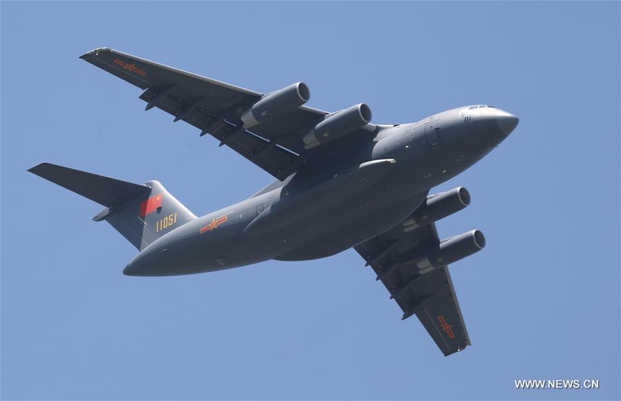 Avi?o de transporte (Y-20) entra oficialmente ao servi?o da For?a Aérea Chinesa