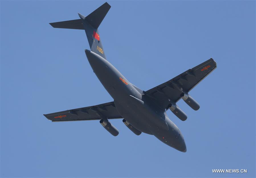 Avi?o de transporte (Y-20) entra oficialmente ao servi?o da For?a Aérea Chinesa