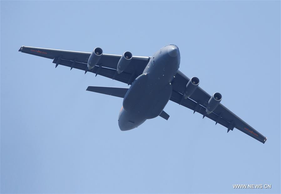 Avi?o de transporte (Y-20) entra oficialmente ao servi?o da For?a Aérea Chinesa