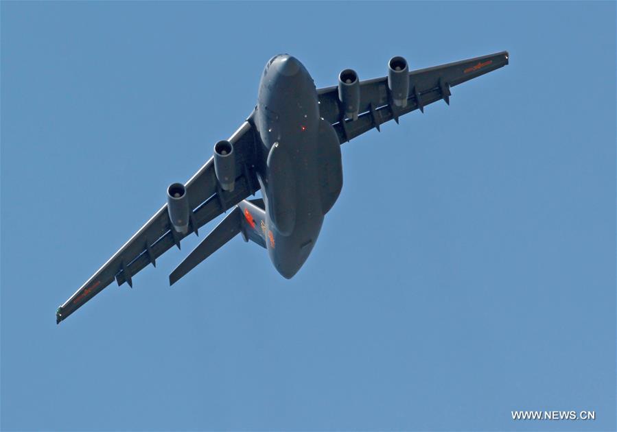 Avi?o de transporte (Y-20) entra oficialmente ao servi?o da For?a Aérea Chinesa
