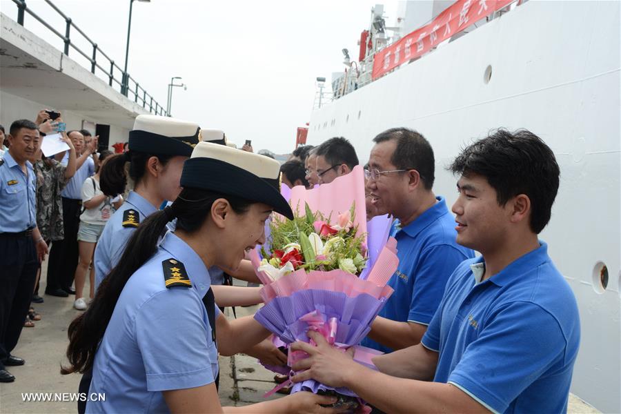Navio de pesquisa da China completa sua 39a miss?o de expedi??o oceanica