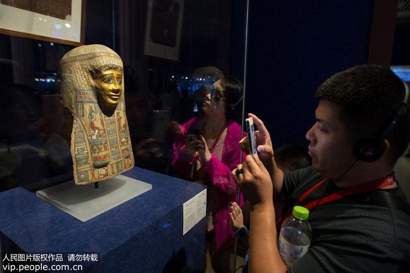 Antiga civiliza??o egípcia e dinastia Han da China em exposi??o em Nanjing