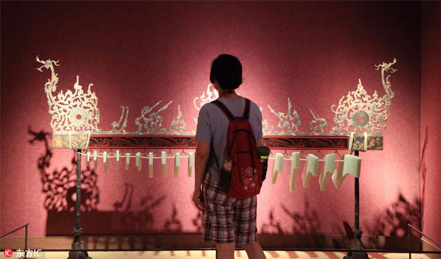 Antiga civiliza??o egípcia e dinastia Han da China em exposi??o em Nanjing
