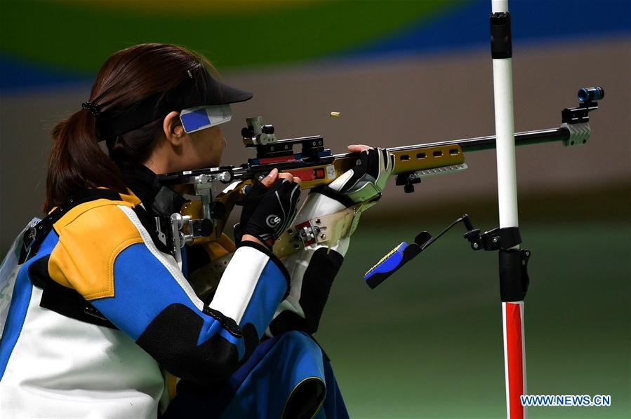 Atiradoras chinesas conquistam prata e bronze em carabina três posi??es a 50m