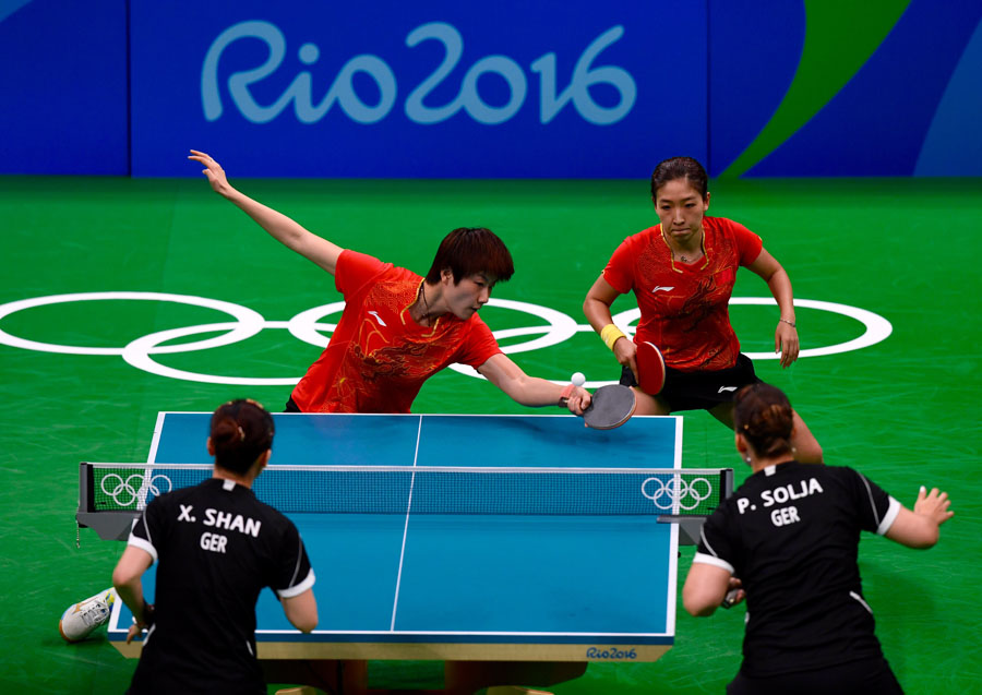 Rio 2016: Equipe feminina chinesa de tênis de mesa conquista o ouro