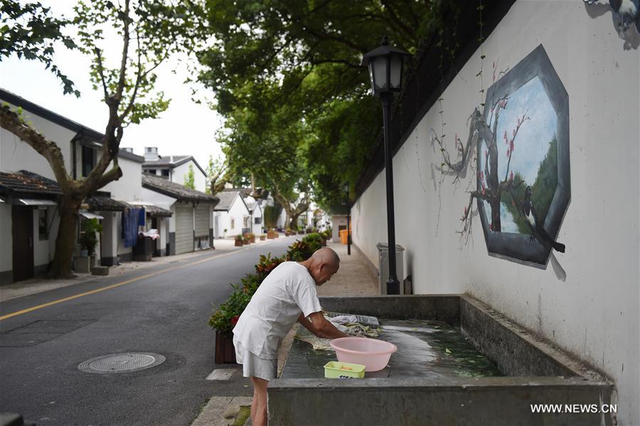 Vida cotidiana na cidade chinesa de Hangzhou