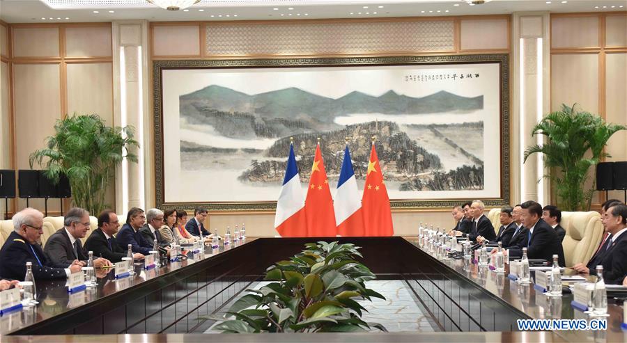 Fran?a, importante parceira estratégica da China, segundo Xi Jinping