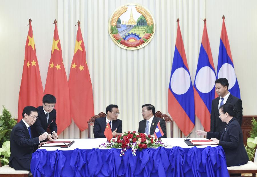 Premiê chinês pede promo??o da parceria estratégica abrangente com Laos