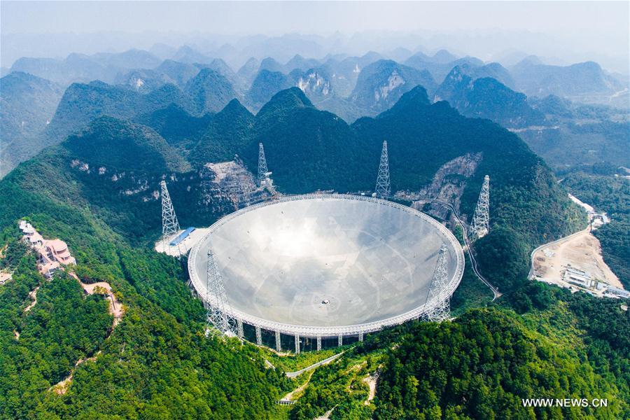Maior radiotelescópio de abertura única do mundo entra em opera??o na China