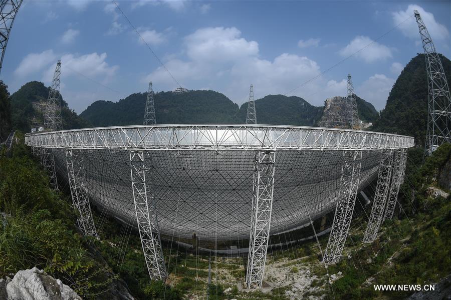 Maior radiotelescópio de abertura única do mundo entra em opera??o na China