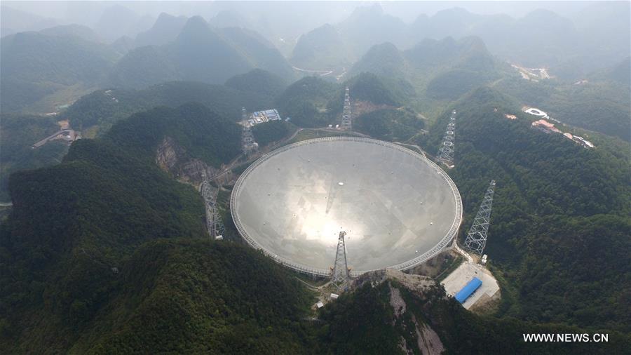 Maior radiotelescópio de abertura única do mundo entra em opera??o na China