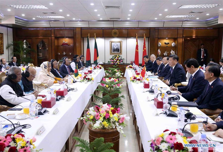 China e Bangladesh intensificam coopera??o económica 
