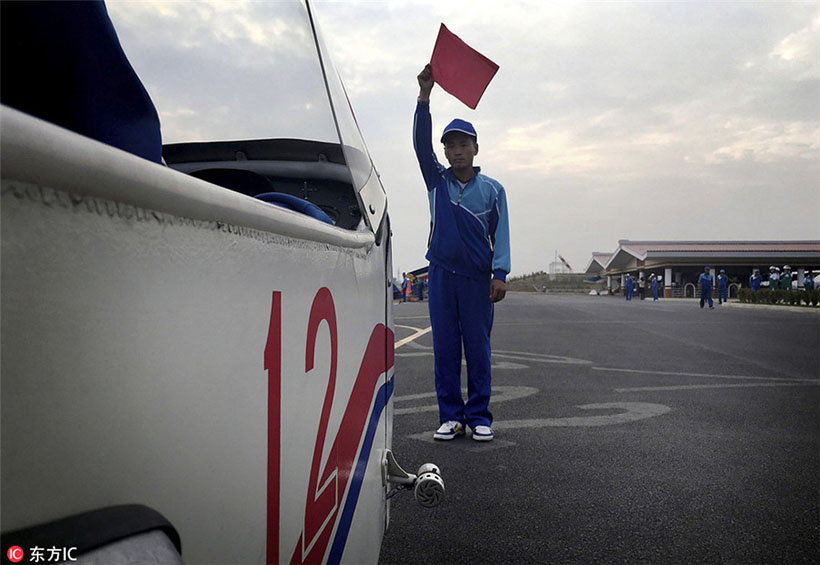 Aeroclube oferece vis?o panoramica de Pyongyang