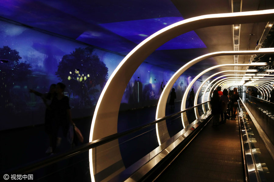 Inaugurado “Túnel no Espa?o-Tempo” no aeroporto de Guangzhou