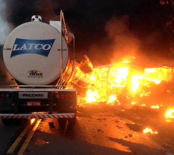 Acidente de transito deixa 20 mortos no Brasil