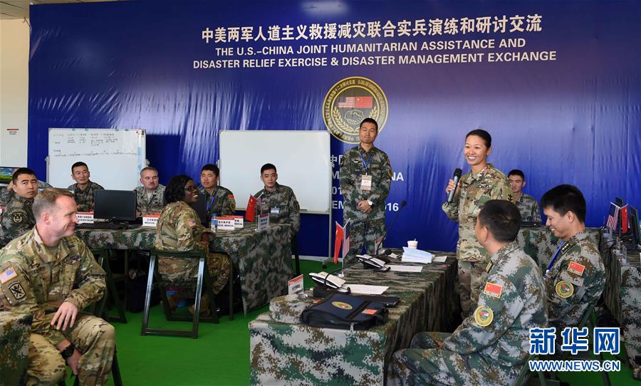 China e EUA come?am exercício sobre alívio de desastres